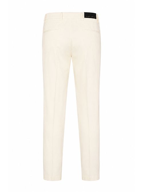 Pantalone Brad in cotone Panna MICHELE CARBONE | BRADPANNA